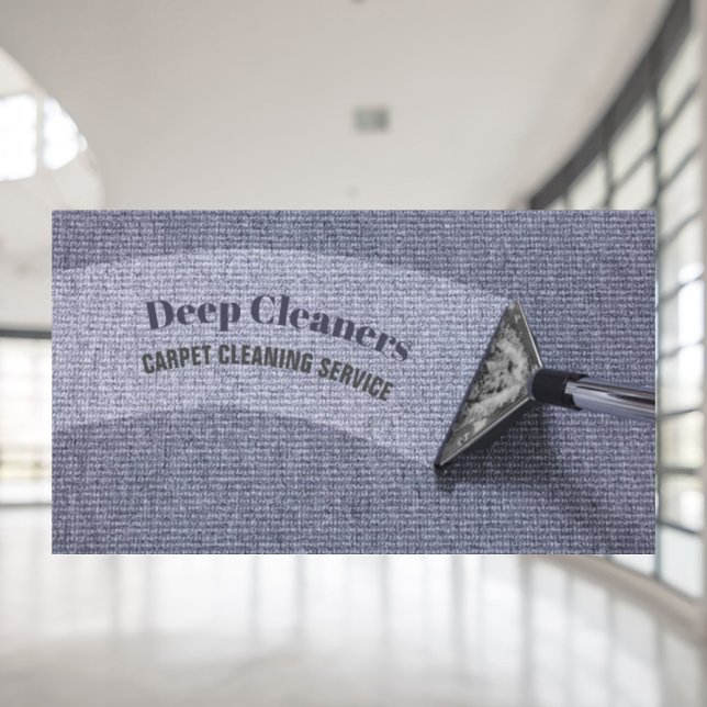 Tarjeta De Visita Limpieza de alfombras del suelo del ama de casa (Housekeeping Housekeeper Floor Carpet Cleaning Business Card)