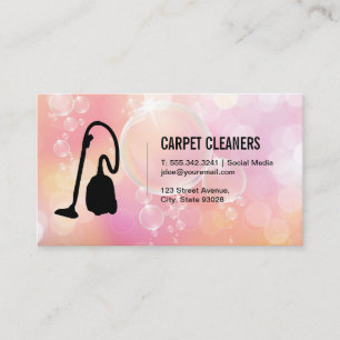 Tarjeta De Visita Limpieza de alfombras   Soap Bubbles