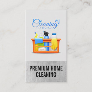 Tarjeta De Visita Limpieza de casa Maid Suministros de limpieza