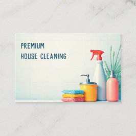 Tarjeta De Visita Limpieza de casa personalizado QR