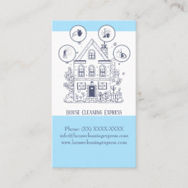 Tarjeta De Visita Limpieza de casa Servicios de casa Encantador coch