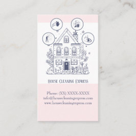 Tarjeta De Visita Limpieza de casa Servicios de casa Encantador coch