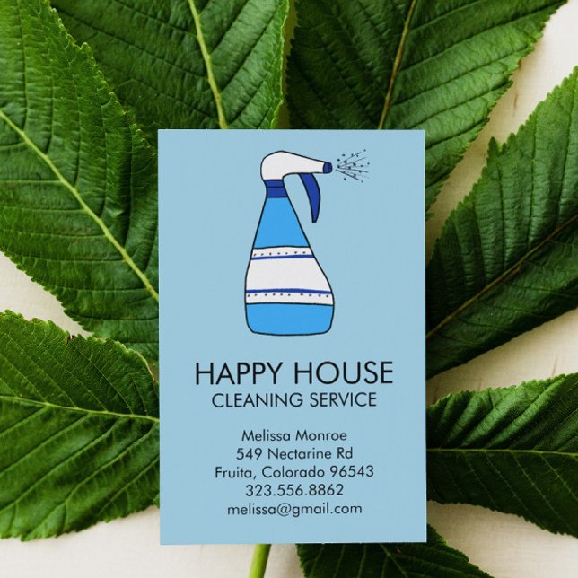 Tarjeta De Visita Limpieza de casa Servicios de limpieza Suministros (Subido por el creador)