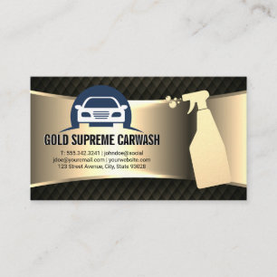 Tarjeta De Visita Limpieza de coches   Servicios automáticos