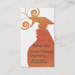 Tarjeta De Visita Limpieza de doncellas para uso doméstico profesion