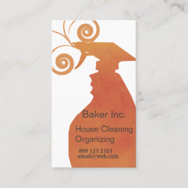 Tarjeta De Visita Limpieza de doncellas para uso doméstico profesion