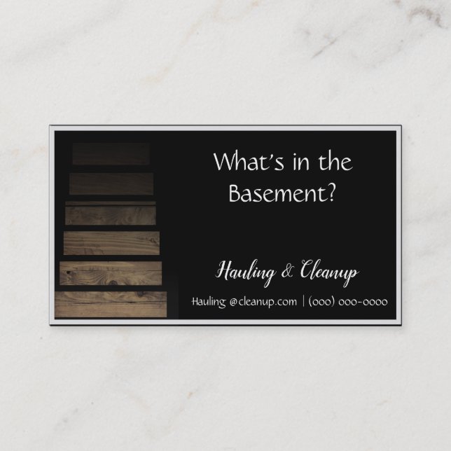 Tarjeta De Visita Limpieza de Hauling (Anverso)