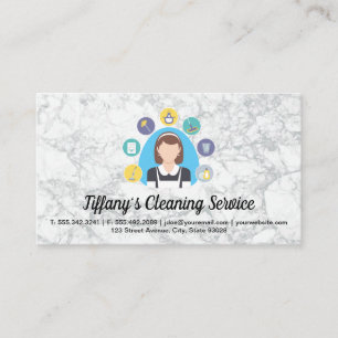 Tarjeta De Visita Limpieza de iconos de servicio de asistencia médic