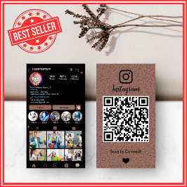 Tarjeta De Visita Limpieza de Instagram Terracotta Mano de casa Maid