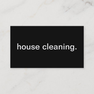 Tarjeta De Visita Limpieza de la casa