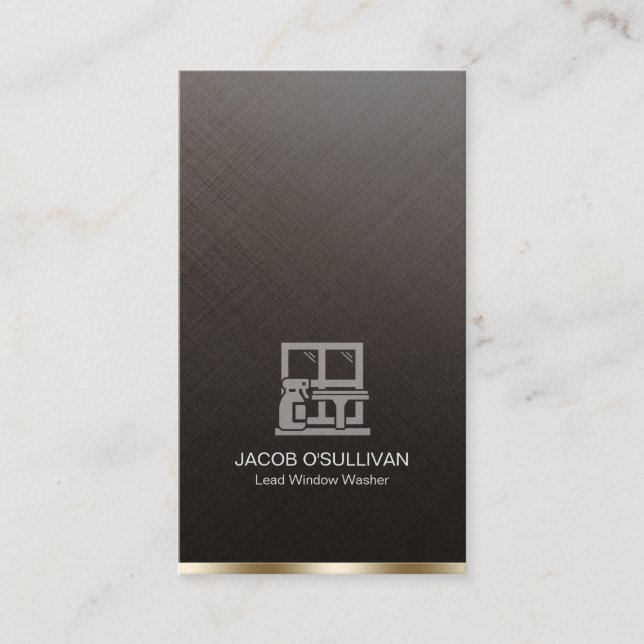 Tarjeta De Visita Limpieza de la casa del lavaparabrisas (Anverso)