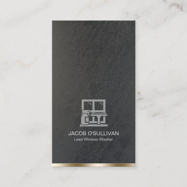 Tarjeta De Visita Limpieza de la casa del lavaparabrisas (Anverso)