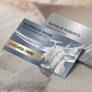 Tarjeta De Visita Limpieza de la casa Mantenimiento moderno Dusty Az