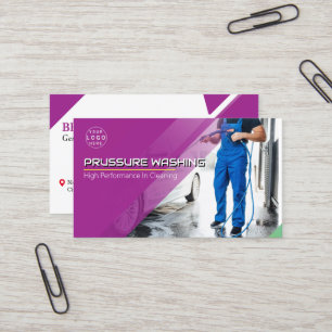 Tarjeta De Visita Limpieza de la manguera de lavado eléctrico con pr