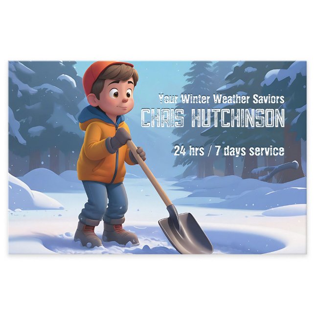 Tarjeta De Visita Limpieza de nieve (Subido por el creador)