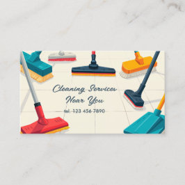 Tarjeta De Visita Limpieza de QR personalizado