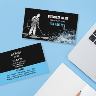 Tarjeta De Visita Limpieza de techos con lavado a presión profesiona
