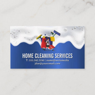 Tarjeta De Visita Limpieza del hogar Espuma de jabón Textura met