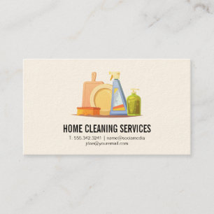 Tarjeta De Visita Limpieza del hogar y del negocio