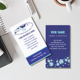 Tarjeta De Visita Limpieza del lavado de presión de las gotas de agu