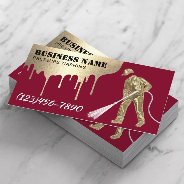 Tarjeta De Visita Limpieza del lavaparabrisas de lavafaros de oro co (Subido por el creador)