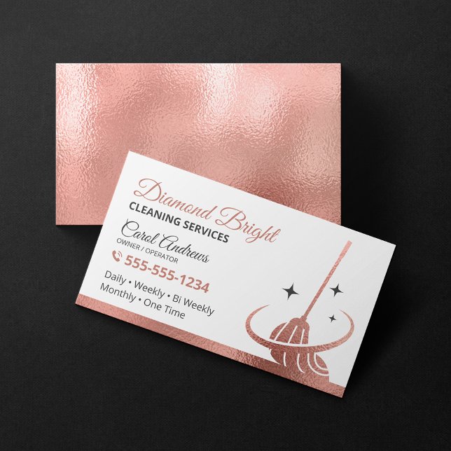 Tarjeta De Visita Limpieza elegante Rosa Relieve metalizado dorado J (Subido por el creador)