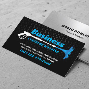 Tarjeta De Visita Limpieza Metalizado profesional de lavado a presió