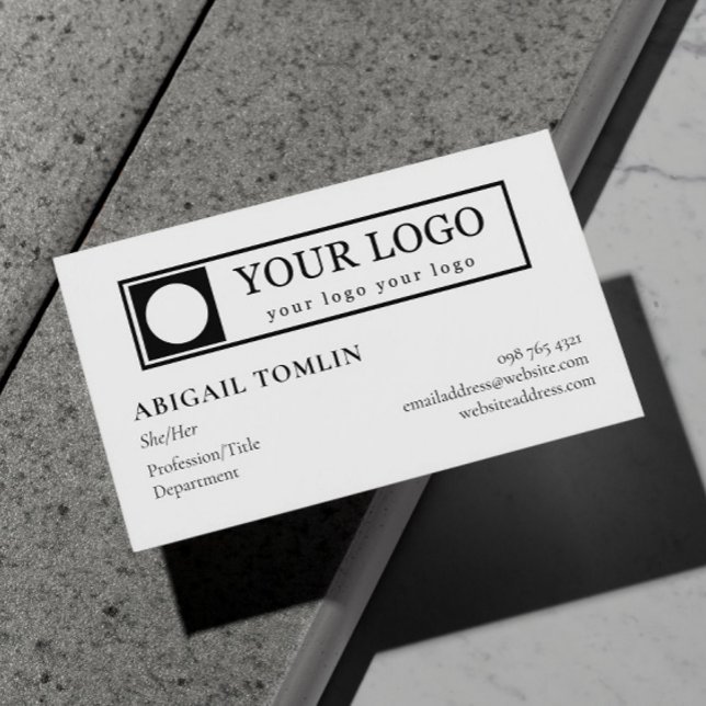 Tarjeta De Visita Limpieza minimalista de su logotipo y su perfil pe (Subido por el creador)