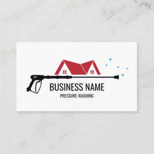 Tarjeta De Visita Limpieza profesional a presión Potencia Masculino