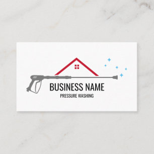 Tarjeta De Visita Limpieza profesional a presión Potencia Masculino