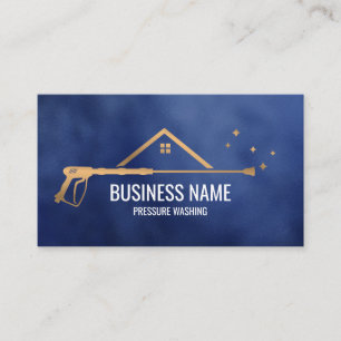 Tarjeta De Visita Limpieza profesional a presión Potencia Masculino