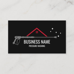 Tarjeta De Visita Limpieza profesional a presión Potencia Masculino