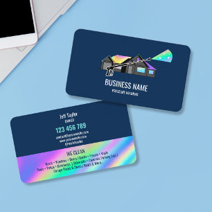Tarjeta De Visita Limpieza profesional con hidrolimpiadora Negocio d