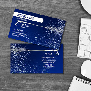 Tarjeta De Visita Limpieza profesional con hidrolimpiadora Negocio d
