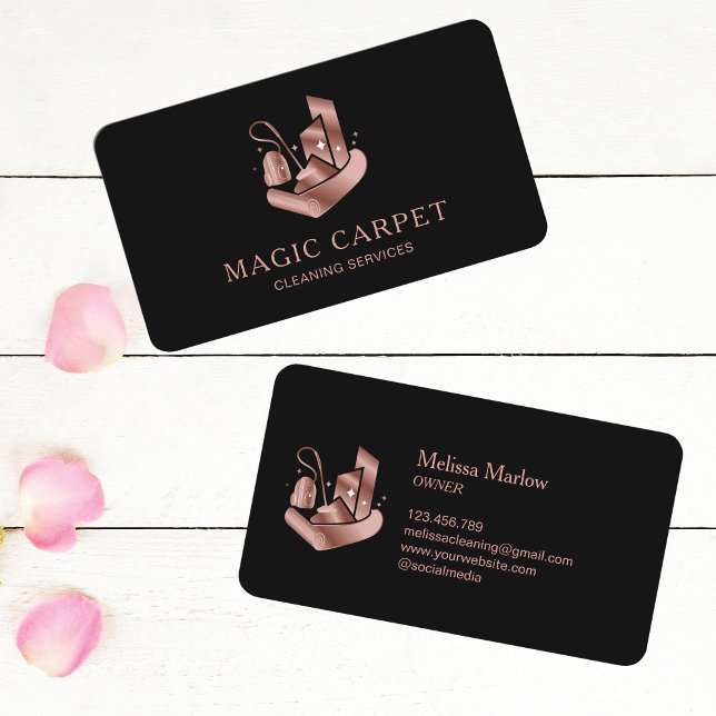 Tarjeta De Visita Limpieza profesional de alfombras y limpieza de su (Subido por el creador)