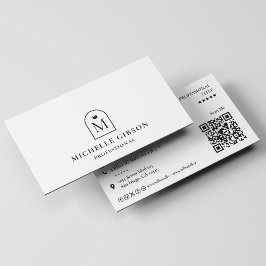 Tarjeta De Visita Limpieza Profesional de Corona de Arco Inicial Mín