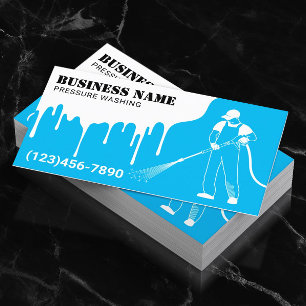 Tarjeta De Visita Limpieza profesional de lavado de corriente con pr