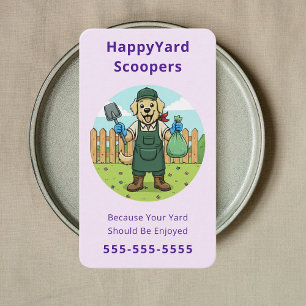 Tarjeta De Visita Limpieza Profesional de Residuos de Mascotas