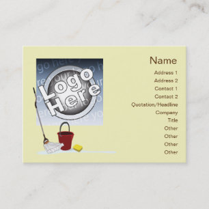 Tarjeta De Visita Limpieza - rechoncha