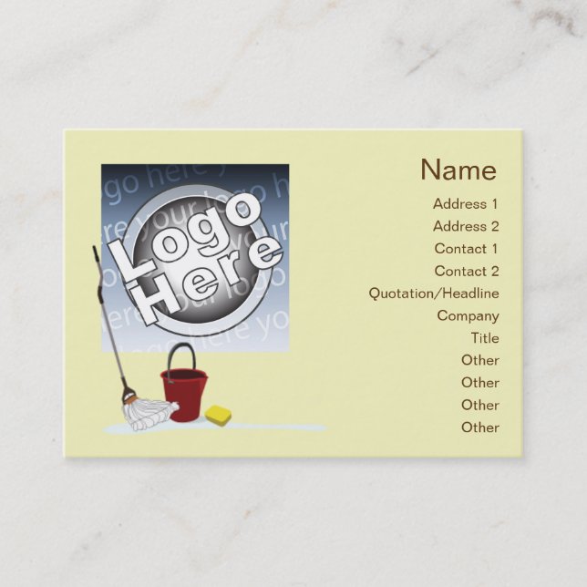 Tarjeta De Visita Limpieza - rechoncha (Anverso)