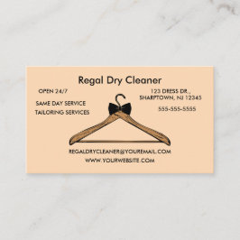 Tarjeta De Visita Limpieza Seca Editable