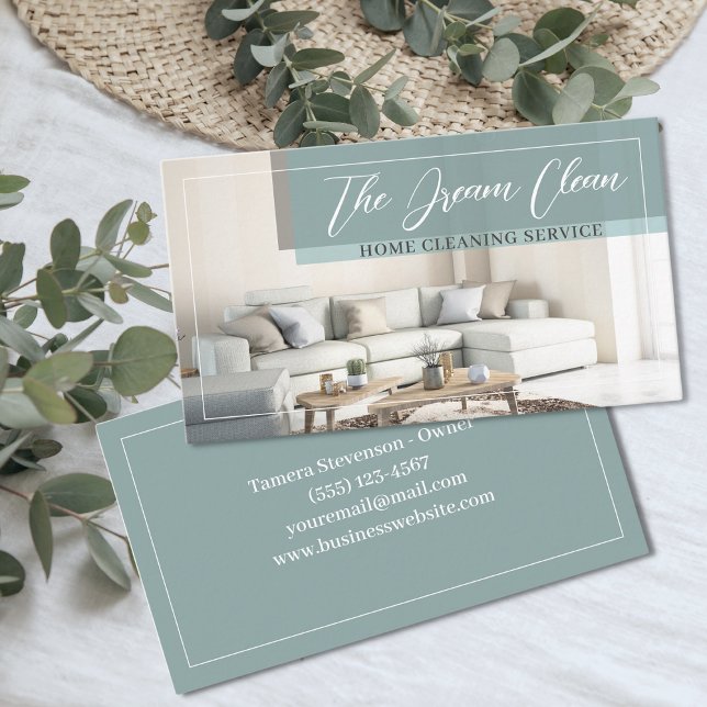 Tarjeta De Visita Limpieza Servicio de limpieza Moderno (Subido por el creador)