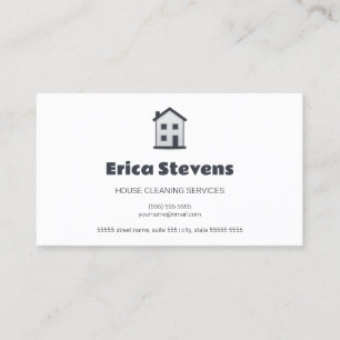 Tarjeta De Visita Limpieza Simple de Casas