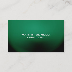 Tarjeta De Visita Limpieza sin relieve especial verde