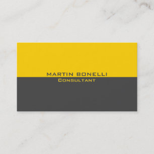 Tarjeta De Visita Limpieza única especial de gris amarillo