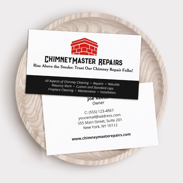 Tarjeta De Visita Limpieza y reparación de chimeneas (Subido por el creador)
