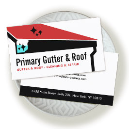 Tarjeta De Visita Limpieza y reparación del techo de alcantarillado