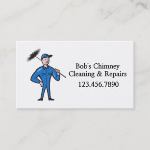 Tarjeta De Visita Limpieza y reparaciones de barrido de chimenea