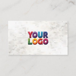 Tarjeta De Visita Limpio Minimalista | Logotipo Personalizado | Edic