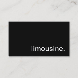 Tarjeta De Visita Limusina